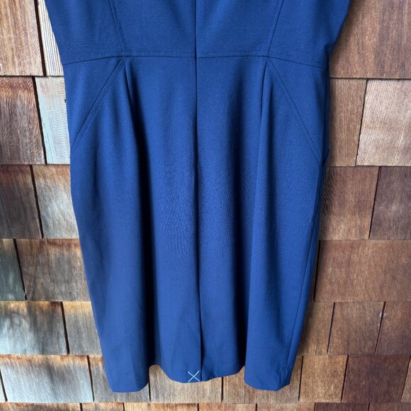 NWT J.CREW Resume Navy Cap Sleeve Knee Length Wool Sheath Dress in Women's 14 - Picture 10 of 14